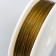 Nylon needlework wire d - 0.45 mm, 10 m gold