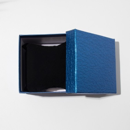 Gift box for the clock "Animal print" Simple, 9 × 9 × 5, blue color-2