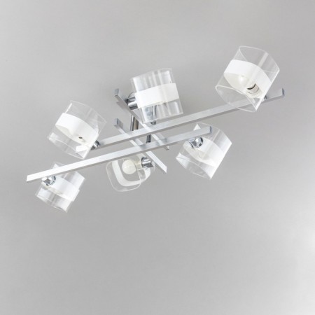 Ceiling Citilux “Virta” CL139260, 86x40x18.5 cm, 6x60W, E14, Gray color-3
