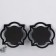Climber Wall glass per 1 candle "Reflection" set 2 pcs D-4 cm black 8x20x20.5 cm
