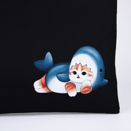 Bag Schoper "Cat in a suit", 35x0.5x40 cm, Department without lightning, without lining, black-3