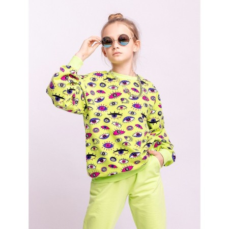 Sweatshirt for girls, height 146 cm, multicolor color