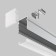 Aluminum profile of the Led Strip Alm-2020-S-2M, 200x2x2 cm, silver color