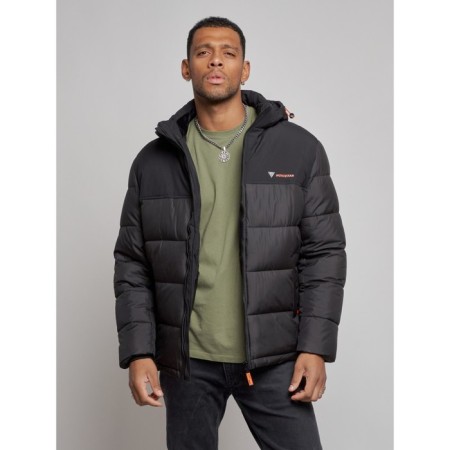 Sports male winter, size 58, black color-6
