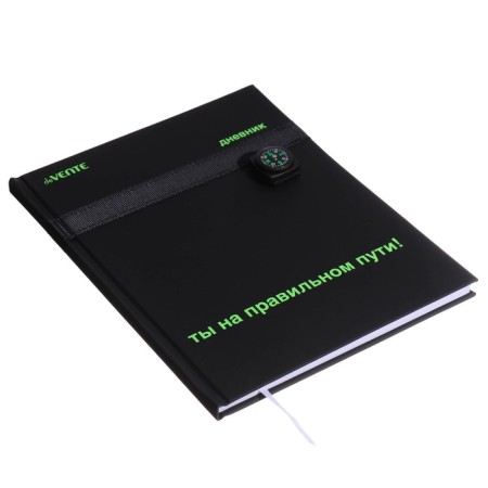 Universal diary for grade 1-11 Compass, solid cover, artificial leather, silk-screen printing, lies, 80 g/m2-1