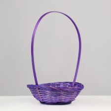 Wicker basket, bamboo, d19xh5/31 cm