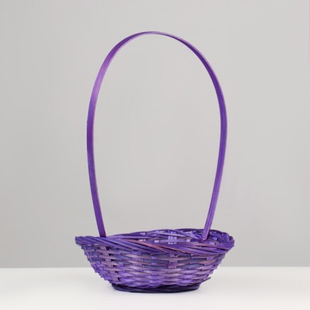 Wicker basket, bamboo, d19xh5/31 cm