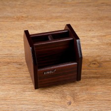 Organizer 4 sections, Series Zebrano with Kant Dark, rotation 11.5*12cm