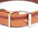 A collar with a lining of pressed leather, 59 x 3 cm, Osh 41-51 cm, brown