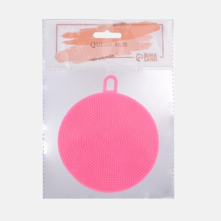 Washing brush with a suspension, silicone, d = 9.5 cm, color mix-8