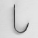 Hook furniture tundra TKO016, one -rod, black, 10 pcs TMP