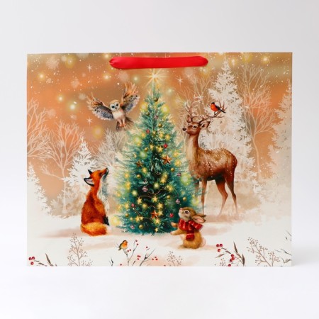 Gift package "animals at the Christmas tree", 50 x 40 x 25 cm-1