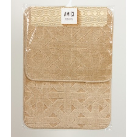 A set of Dasch rugs "Elona", 50x70 cm, 40x50 cm, beige color