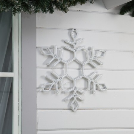 Neon figure "Snowflake", 57 cm, 576 LED, 12 V, 8 modes, glow of blue/white-1