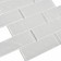 Glass mosaic Bonaparte Rumba White, 300x300x4 mm