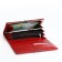 Women's wallet on magnet, red color