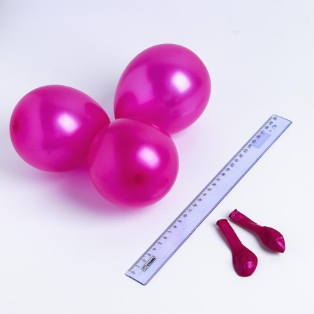 Shar Latex 5 ", metal, set of 100 pcs., Water bombs, Fuchsia color