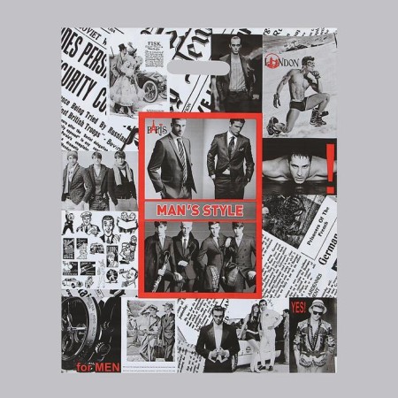 Package "Fashion Industry", polyethylene with a cut pen, 80 μm, 40 x 50 cm-1
