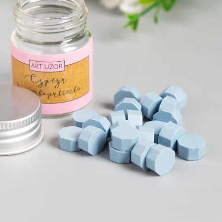 Surgut in granules in the jar of "octagonal" blue steel 9 g 4.5x3x3 cm-1