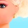 Barbara hairstyle doll for creating hairstyles, with accessories