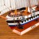 Souvenir medium -sized "Kalhas" ship, sides of a tricolor, white sails, mix, 50x45x9 cm