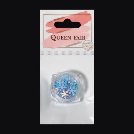 Sequins for decor "Winter", blue-6