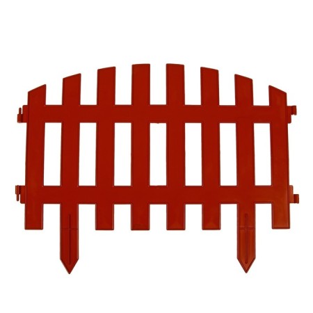 Decorative fence, 35 × 210 cm, 5 sections, plastic, terracotta, RENESSANS, GREENGO-7