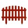 Decorative fence, 35 × 210 cm, 5 sections, plastic, terracotta, RENESSANS, GREENGO
