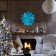 Figure "Snowflake" is a large blue metallic, half, 66.7x63.5 cm