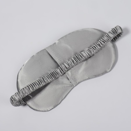 Silk sleep mask, 19 × 10 cm, elastic band is single, the color is gray-2