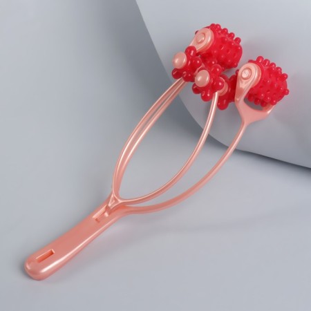 Facial masster "Four wheels", 25 × 9 × 7 cm, orange/red color-2