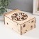 Casket "Snowflake" Natural 13x17x8 cm (set of 6 parts)