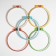 Cross -embroidery set: canvas without a beige pattern, 30 × 40 cm, hoop d = 16 cm, color mix