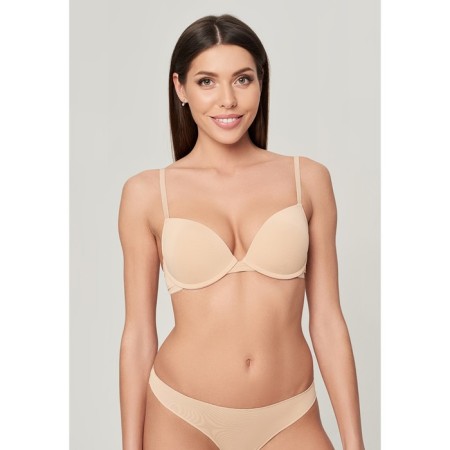Women's bra lotus, size 80d, beige color