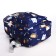 School backpack from textiles on lightning, 3 pockets, blue color