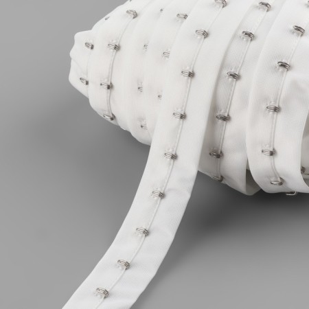 Braid with hooks, 27 mm × 45 ± 1 m, white color-3