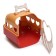 Inertial “owl” toy, in carrying, moves from pressing, color mix