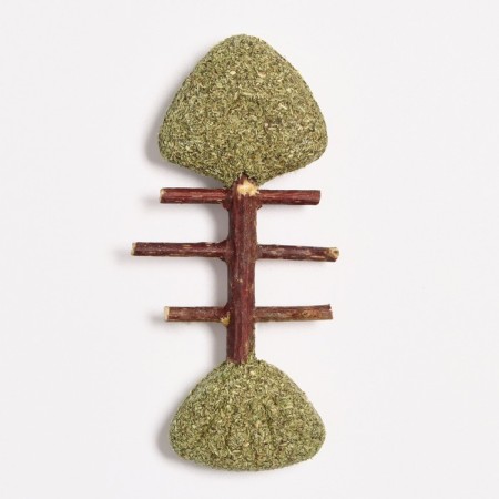 A toy for cats made of pressed cat mint and skeleton from Matathabi "Fish Ship", 8.5 cm 90360-1