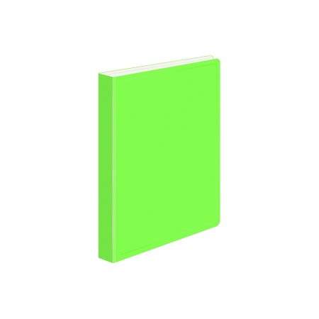 Folder with A4 clamp, 700 μm, root 27 mm, calligrata duble neon, inner pocket, up to 180 sheets, light green neon