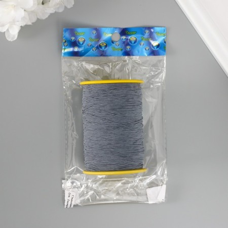 Spandex for beads, length 500 m, col. grey-3