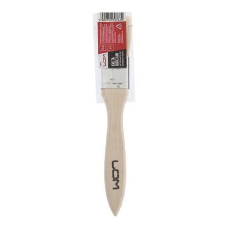 Brush flat scrap, natural bristles, wooden handle, 3/4 ", 20 mm-4