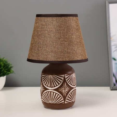 Table lamp "Margaret" E14 40W brown 17x17x27cm