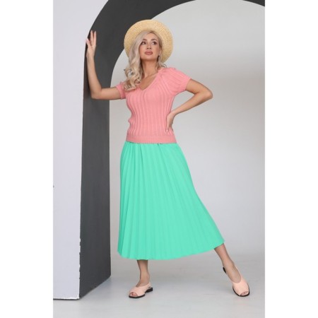 Women's skirt, size 46, mint color-3