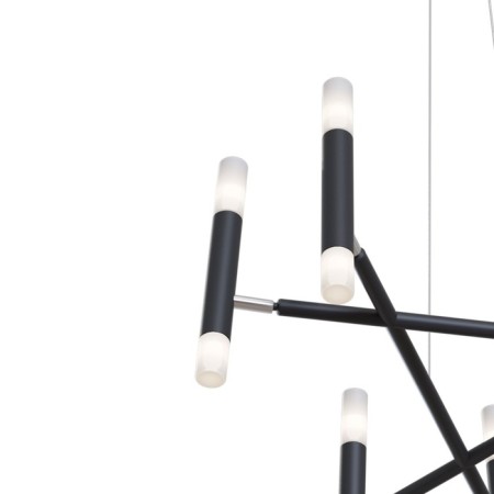 Suspension lamp Maytoni Mod031PL-12B, 12XG9, 25W, 64x64x150 cm, black color-3