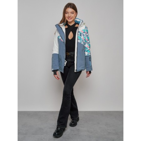 Ski jacket female, size 46, white color-16