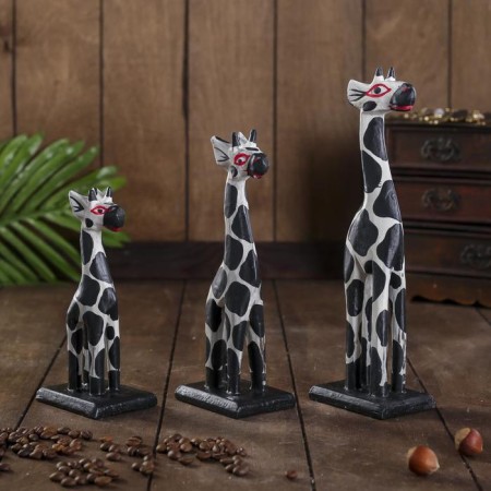 Souvenir tree set 3 pcs "Friday giraffes" 25x22x8 cm