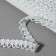 Decorative braid “loop”, 12 mm, 10 ± 1 m, white color