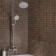 Shower system RMS SUS124-003DK-2, single-leaf, shower watering can, chrome