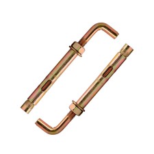 Steelrex anchor bolt, with a M-shaped hook, galvanized, 8x40 mm, 100 pcs
