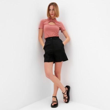 Women's T-shirt Minaku Slim Fit: dusty rose color, pr 44-1